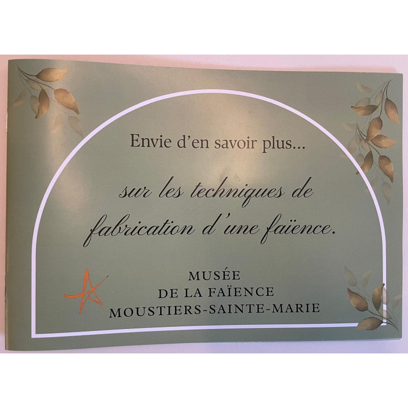 Livret découverte techniques de la faïence